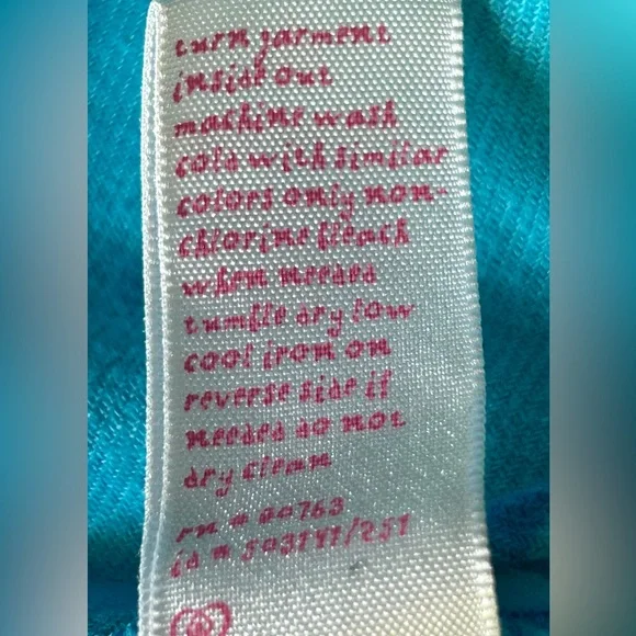 Victoria’s Secret Flannel Cotton Pajamas MED Vintage Blue/Lime Polka Dot- - Picture 10 of 10